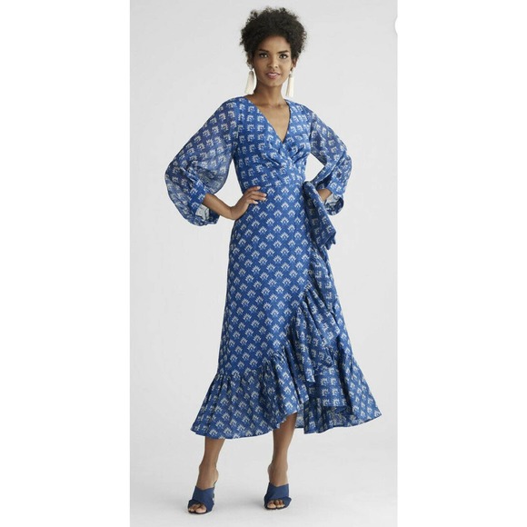Sachin + Babi Dresses & Skirts - Sachin & Babi Rae Midi Balloon Sleeve Dress
